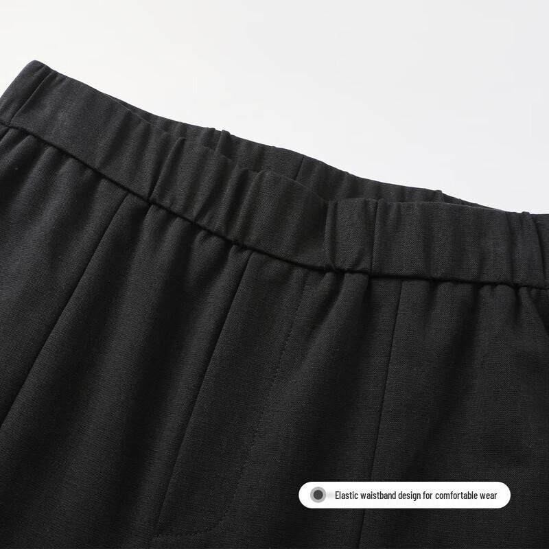 FivePlus Women's Summer High-Waist Cropped Straight-Leg Suit Trousers