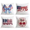 4pcs/set Independence Day Cushions Pillowcase Polyester Cushion Cover Throw Pillow Pillowcover Home Car Sofa Decor