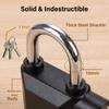 Universal Anti-Theft Padlock with 120db Alarm Zinc Alloy Lock for Bicycle Motorcycle Warehouse Door r Safety Waterproof 3 Colors