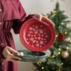 1PC Exquisite Christmas Tableware Ceramic Plates Fruit Salad Plates Breakfast Milk Mugs Household Kitchen Ceramic Noodle Bowls