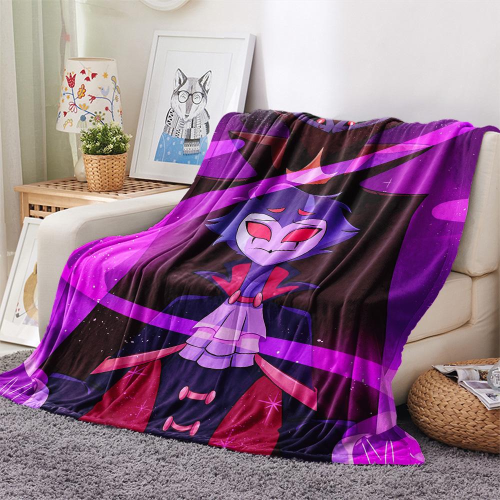 Helluva Boss  Print Flannel Blanket, High quality Comfortable for All Seasons, Home Decor, Warmth and Comfort
