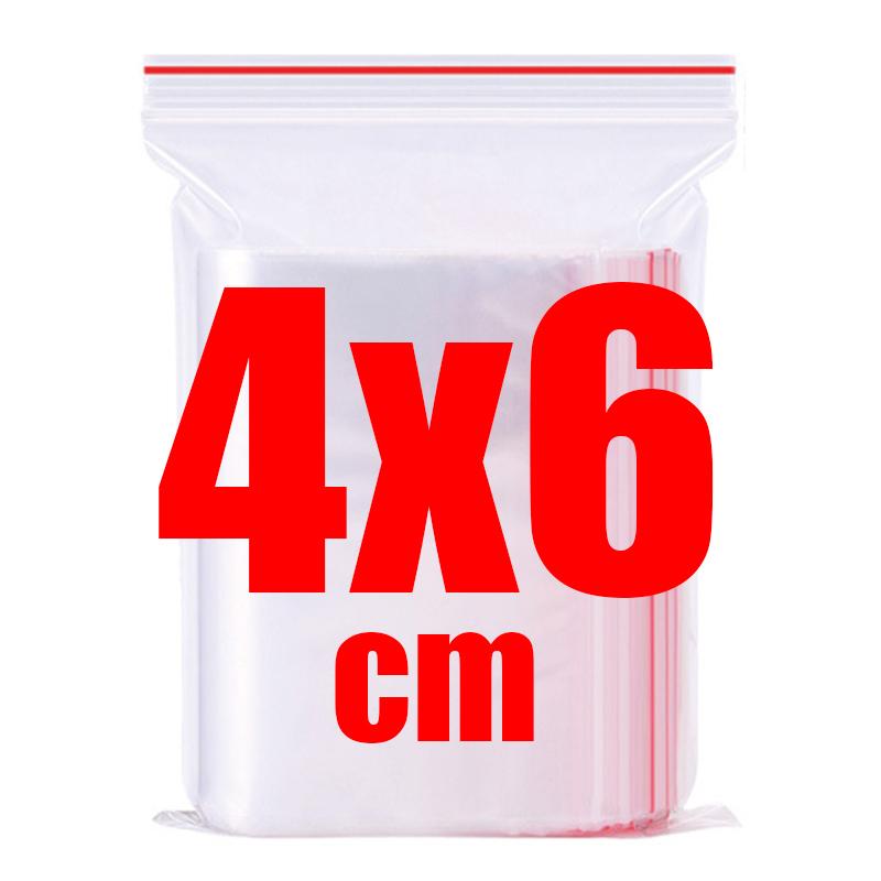 

500/100pcs Self Sealed Bags Plastic Storage Bag for Jewelry Food Pills Transparent Zipper Storage Bag Package Pouches 2030 200PCS
