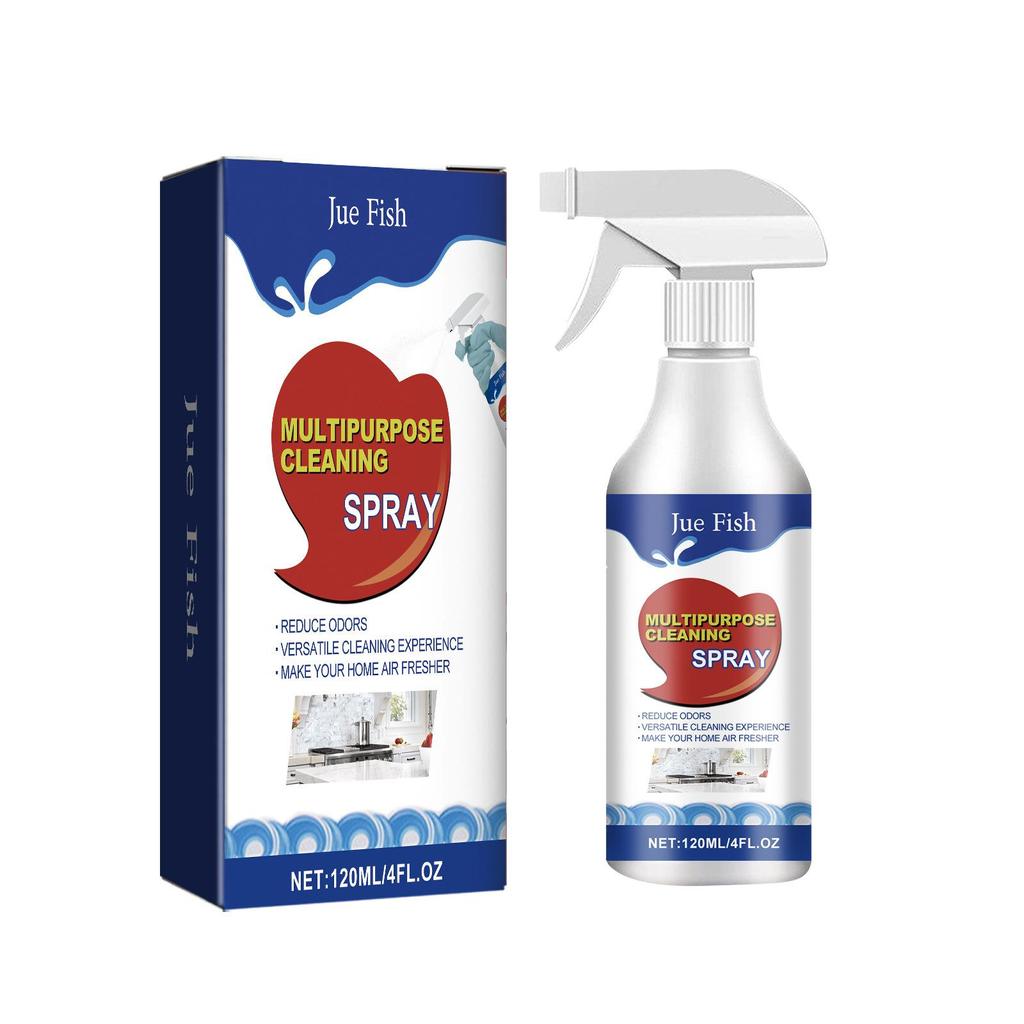 JUE-FISH Multi-Purpose Cleaning Spray Kitchen Heavy Duty Tile Stains Multi-Purpose Cleaning Household Cleaner