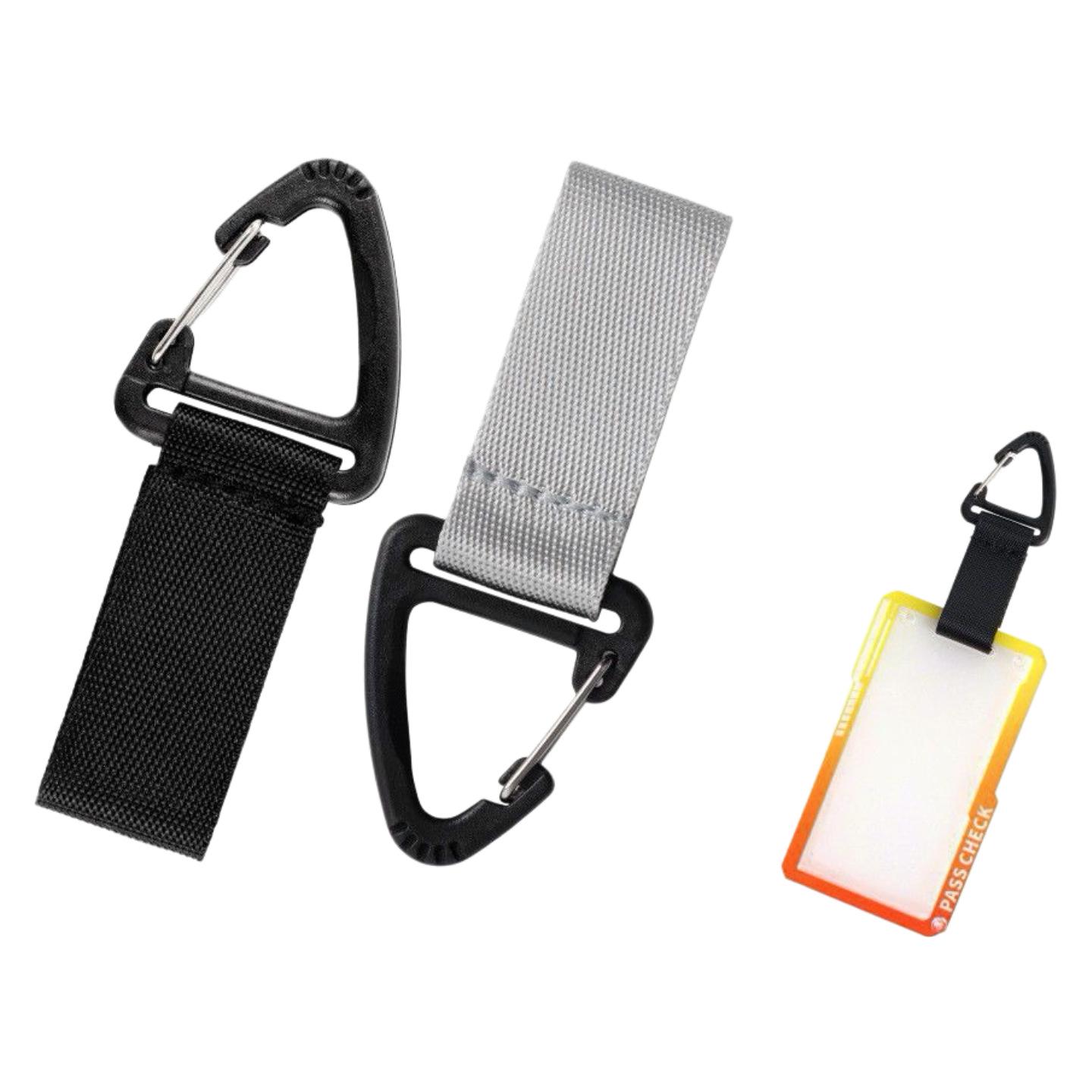Arknights Black Lanyard with Triangle Buckle Hook and Card Holder Pendant