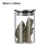 With Stainless Steel Lid Sealed Can Transparent Coffee Bar Station Organizer  Kitchen Supplies
