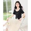 Elegant Lace-Spliced Short Sleeve Top & Midi Skirt Set