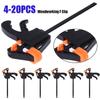 4-20PCS 4 Inch F Type Woodworking Work Bar Clamp Clip F Clamp Ratchet Release Sergeants for Carpentry Tool DIY Hand Tools