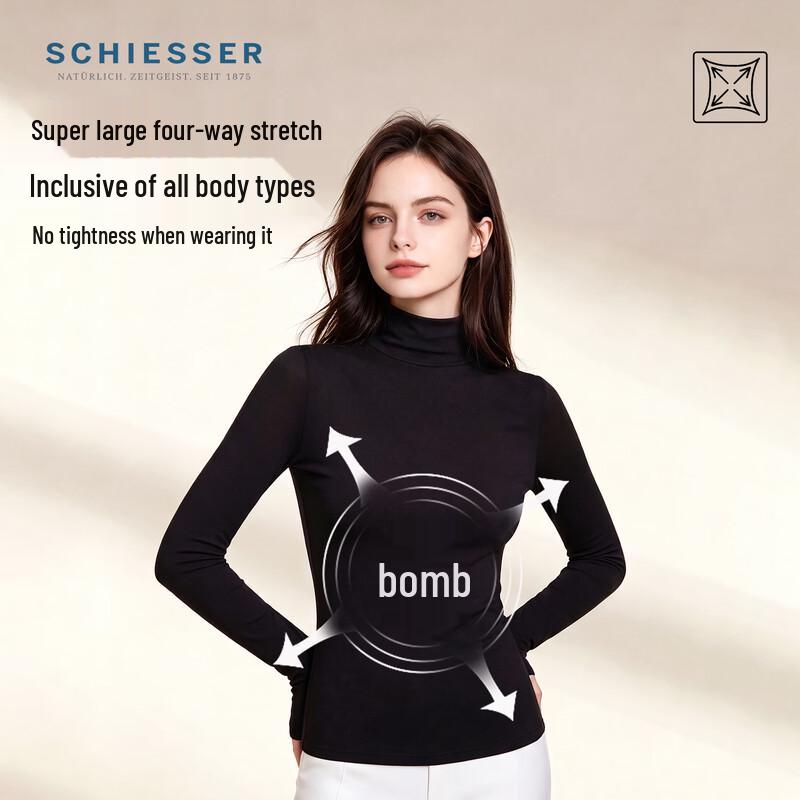 Schiesser Women's Modal Semi-High Collar Base Layer Top