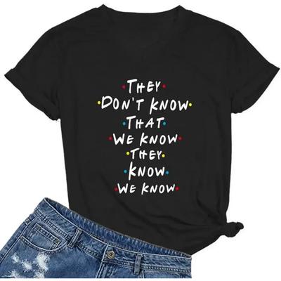 Custom Logo Letter New Arrival Women Graphic Funny Cute T Shirt Tops Tee