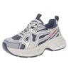Popular Net Shoes Are Lightweight and Heightened Casual Sports Shoes for Women's 2025 New Spring and Autumn Silver Platform Dad Shoes for Women