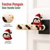 Crochet Christmas Door Handle Cover, Festive Holiday Door Knob Decoration for Home