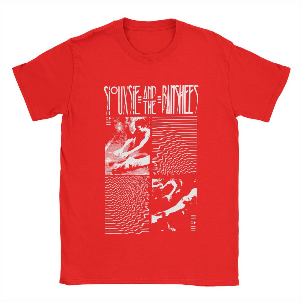 Siouxsie And The Banshees T-Shirts for Men Vintage Pure Cotton Tees Crew Neck Short Sleeve T Shirt Plus Size Tops