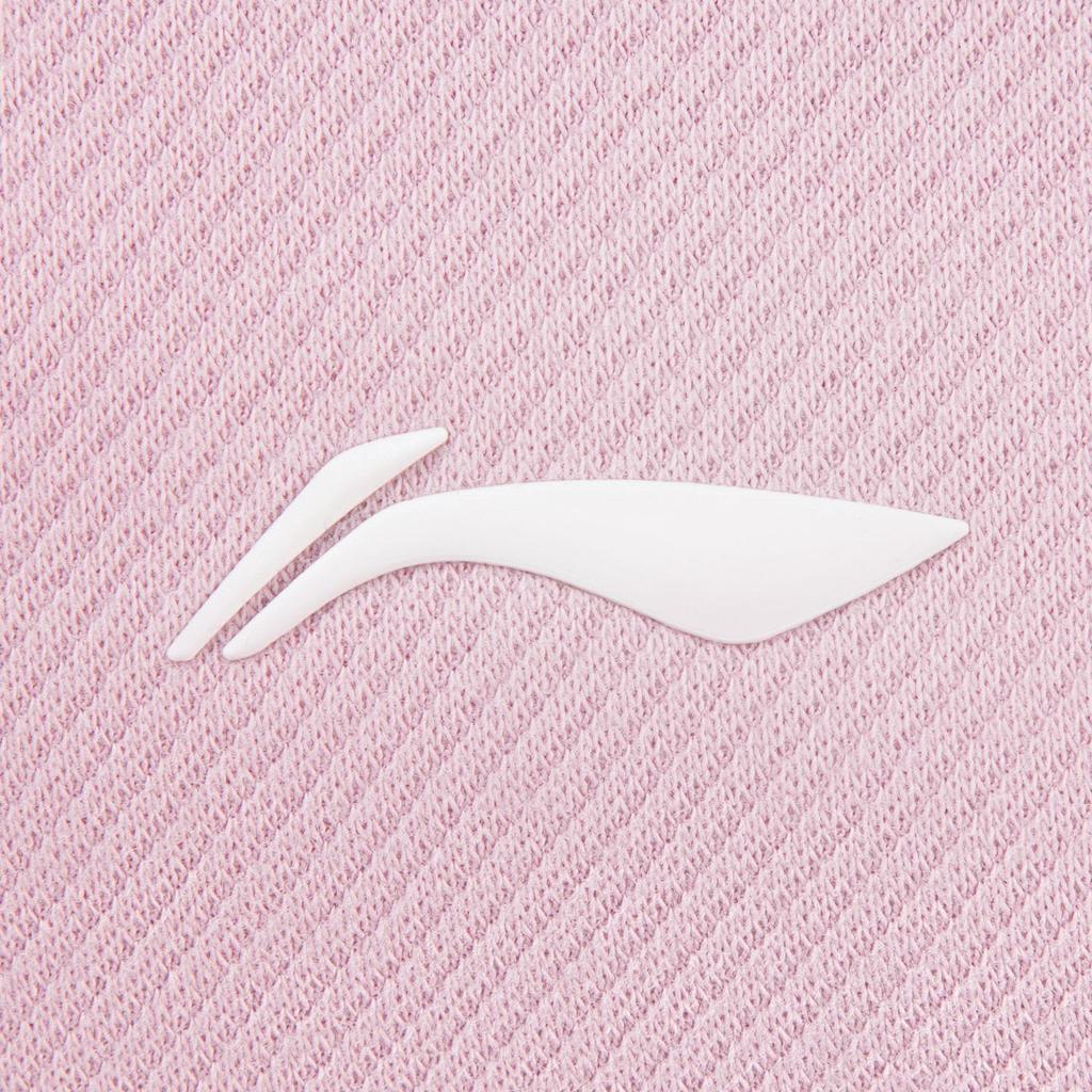 Li Ning Fitness Series Fleece Lined Warm Lock Temperature Dry Loose Stand Collar Sweatshirt Women Sweatshirt AWDV946-5