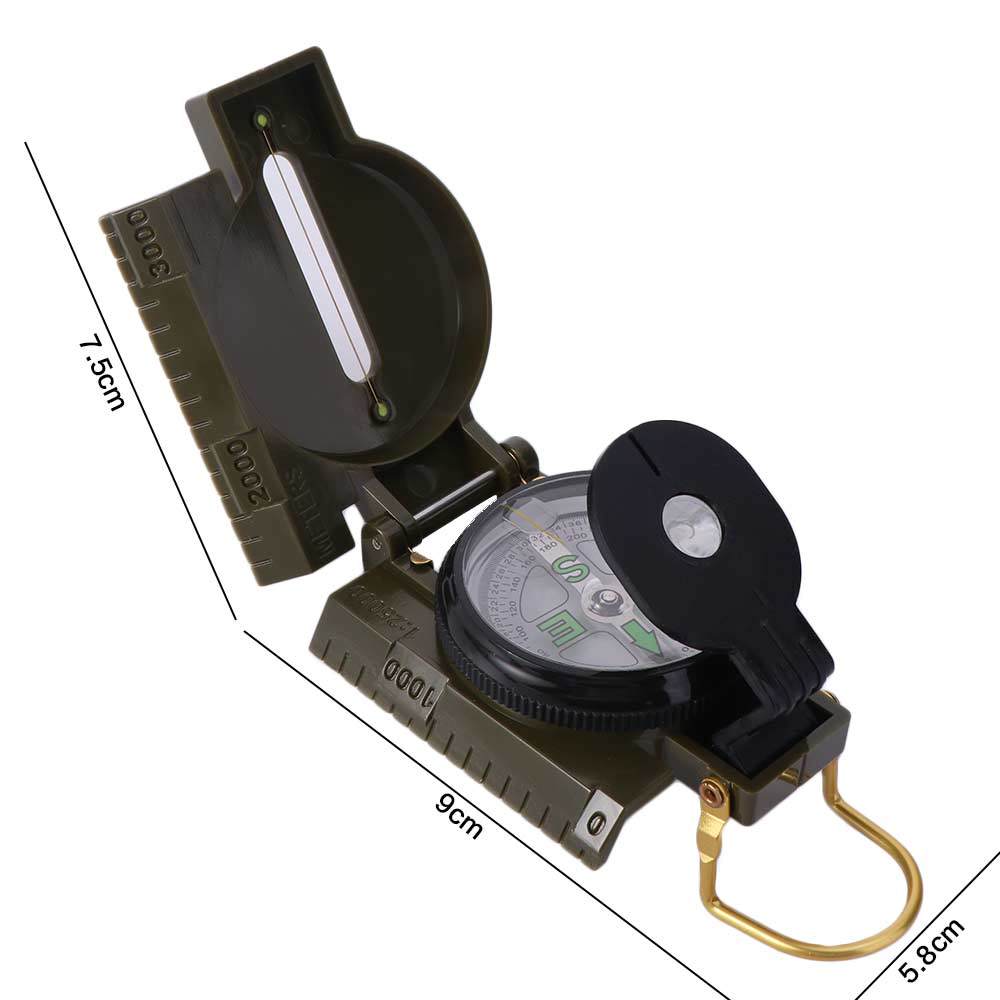 Metal Construction Professional Compass Waterproof Camping Compass Outdoor Compass Survival
