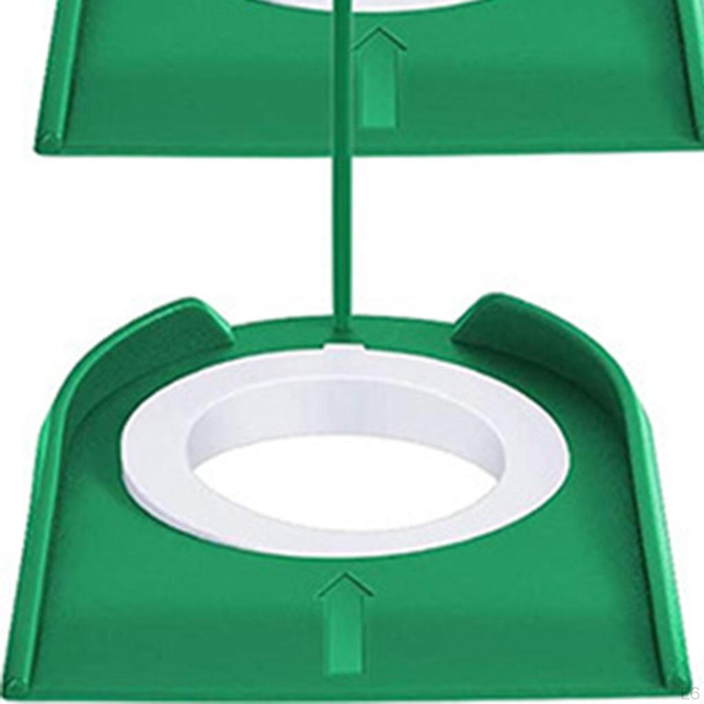 9 Pezzi Tazza e Bandierina per Putt da Golf, Superficie Regolamentare per Allenamento Putt con Bandierina Sport da Pratica