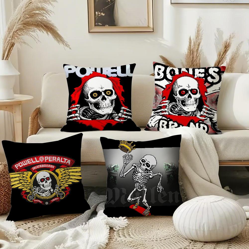 Powell P-Peraltaes Pillow Case Square Double-Sided Printing Sofa Cushion Cover Bedroom Bedside Pillowcover