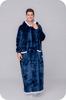 Blanket Sweatshirt Oversize Warm Thick Blanket Sweatshirt 2in1 Navy Blue Furry[Kb-Xl3]