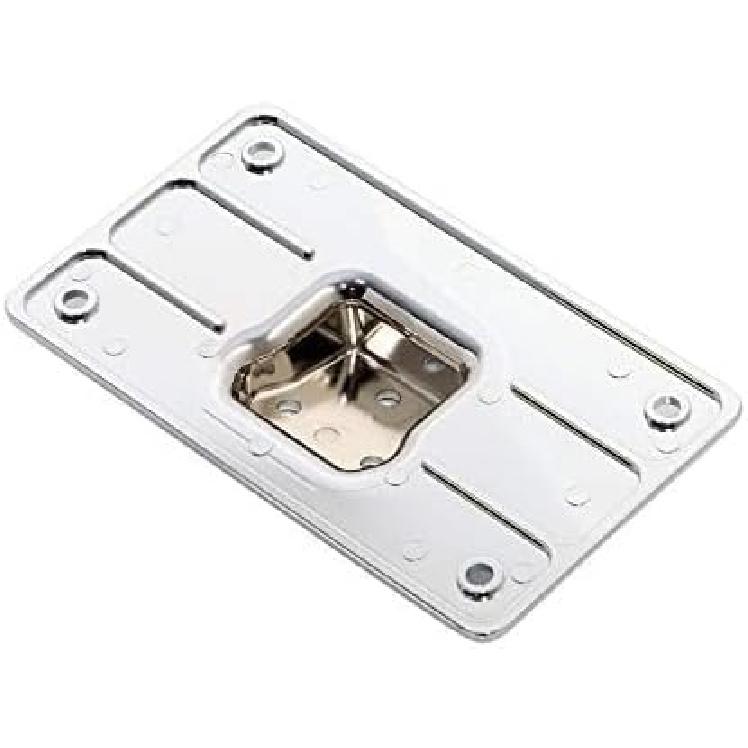 3-Hole Chrome Laydown License Plate Mounting Bracket For Harley Softail Dyna XL 1973-Up