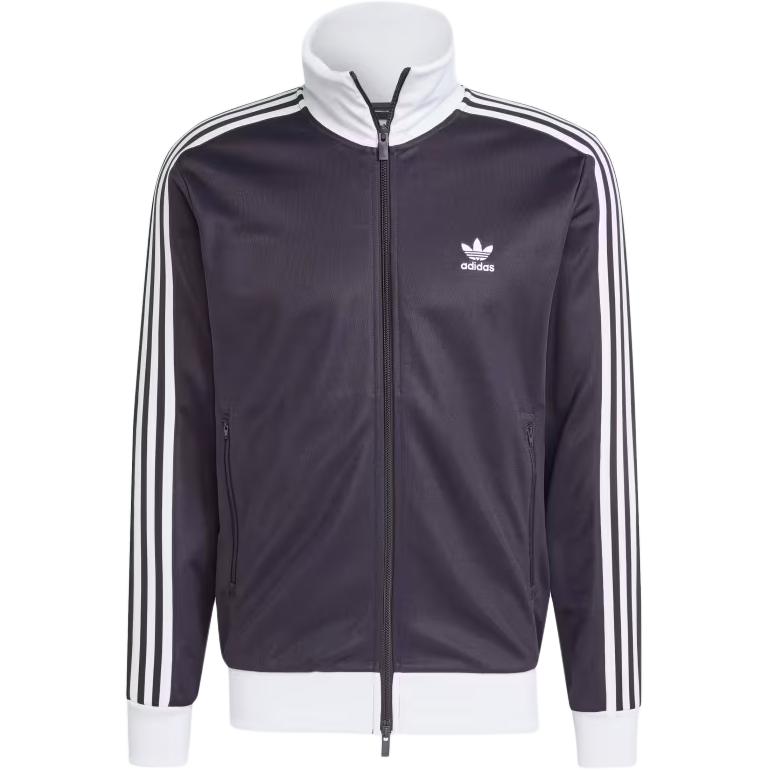 

Adidas Originals Color Block Logo Striped Print Slim Fit Long Sleeve Jacket Men Jacket Aurora-Black IY9882 S