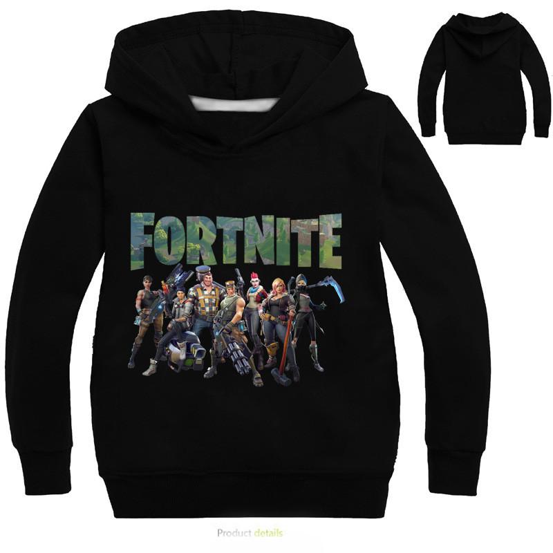 Fortnite Kids Hoodie Boys Girls Jumper Sweatshirt Pullover Jumpsuit With Comfortable Cotton Blend Fabric