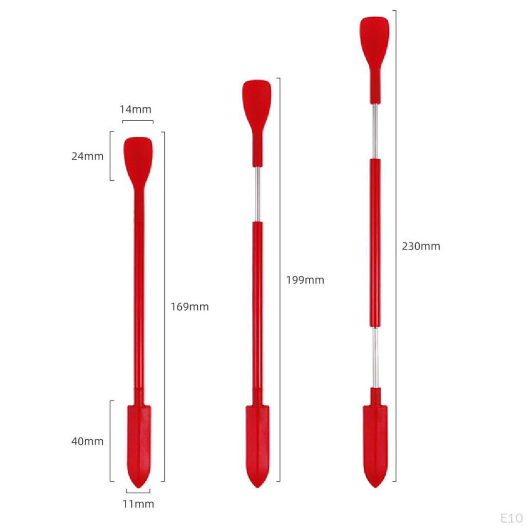 3 Pieces Double Ended Makeup Mini Spatulas Kitchen Tiny for Beauty Products