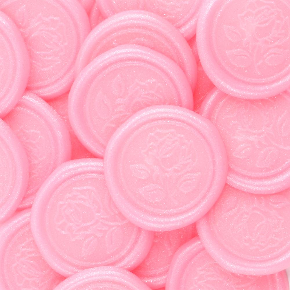 25Pcs Rose Style Wax Seal Stickers Handmade Envelope Seals Self Adhesive Wax Stickers for Wedding Party Invitations, Envelope