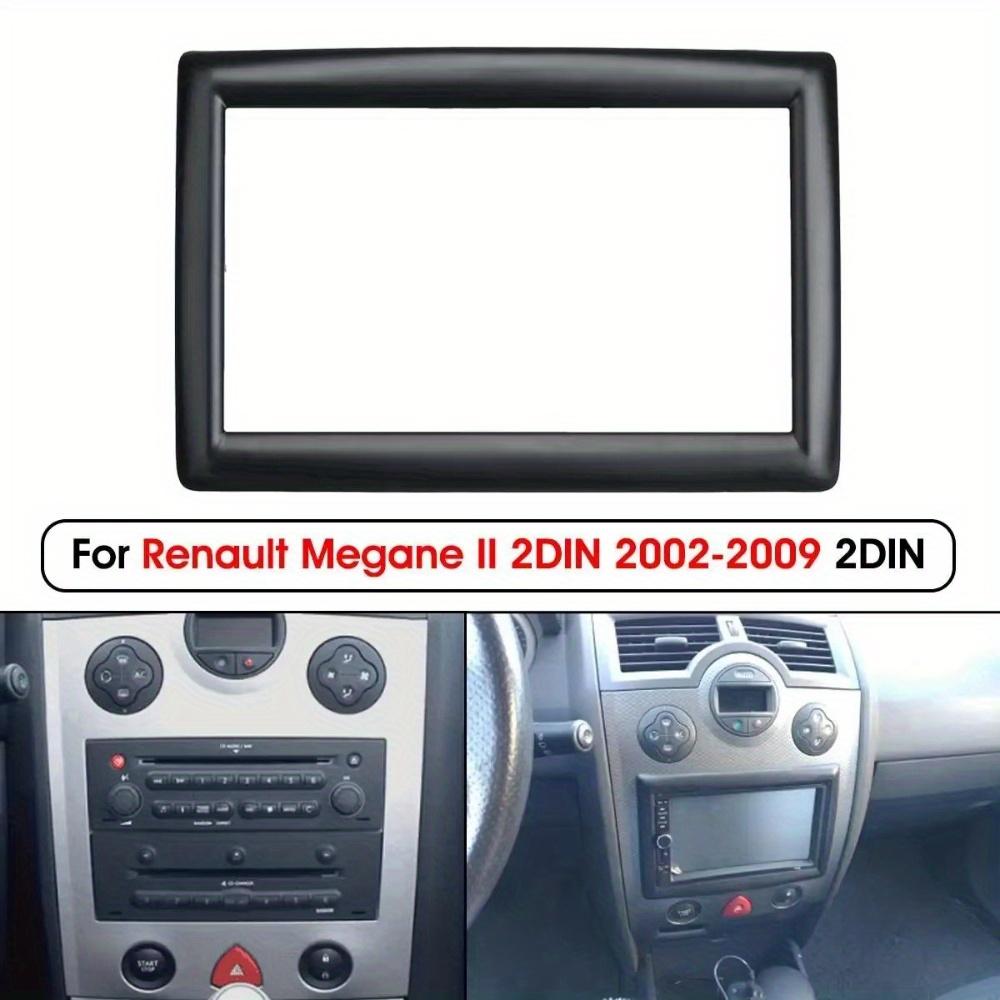 Doppel 2 Din Radioblende für Renault für Megane 2 2002-2009 Stereo-Panel Armaturenbrett-Kit Umbau Installation Zierleiste Frontrahmen Blende