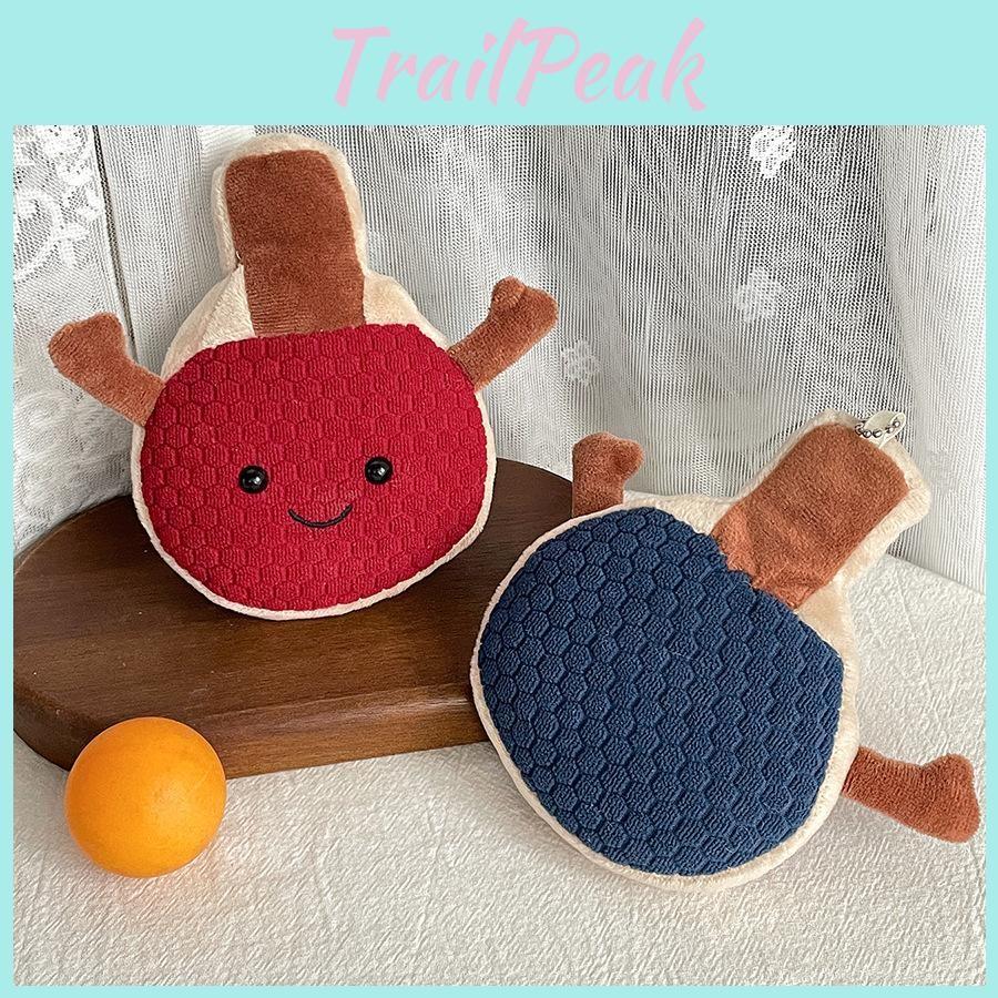 Tennis Racket Table Plush Keychain Soft Stuffed Toy With Pp Filling Cotton