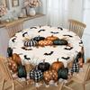 1 Piece, Pumpkin Spider Web Spider Bat Pattern Tablecloth, Halloween Decoration, Suitable For Round And Long Tables