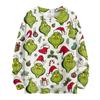 Women's Casual Christmas Print Long Sleeve Neck Knit Sweater