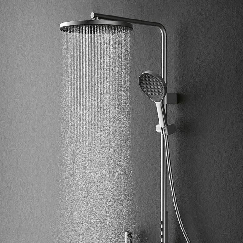 Högtryck Regnduschhuvud Rostfritt Stål Duschhuvud Förlängare Stor Böjd Duschförlängning Lätt att Installera