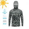Mens UPF100 Sun Protection Hooded Windbreaker Fishing Hiking Camping Outdoor Activities