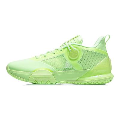 Li Ning All Day 6 Basketball Shoes Men's Low Top Fluorescent Ice Yellow ABPR019-1