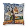 The Oak Edvard Munch Pillowcase Polyester Linen Velvet Printed Zip Decorative Pillow Case Sofa Cushion Case