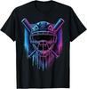 Baseball Catcher Mask Paint Dripping Baseball Fan Young Boys T-Shirt Unisex T-Shirt