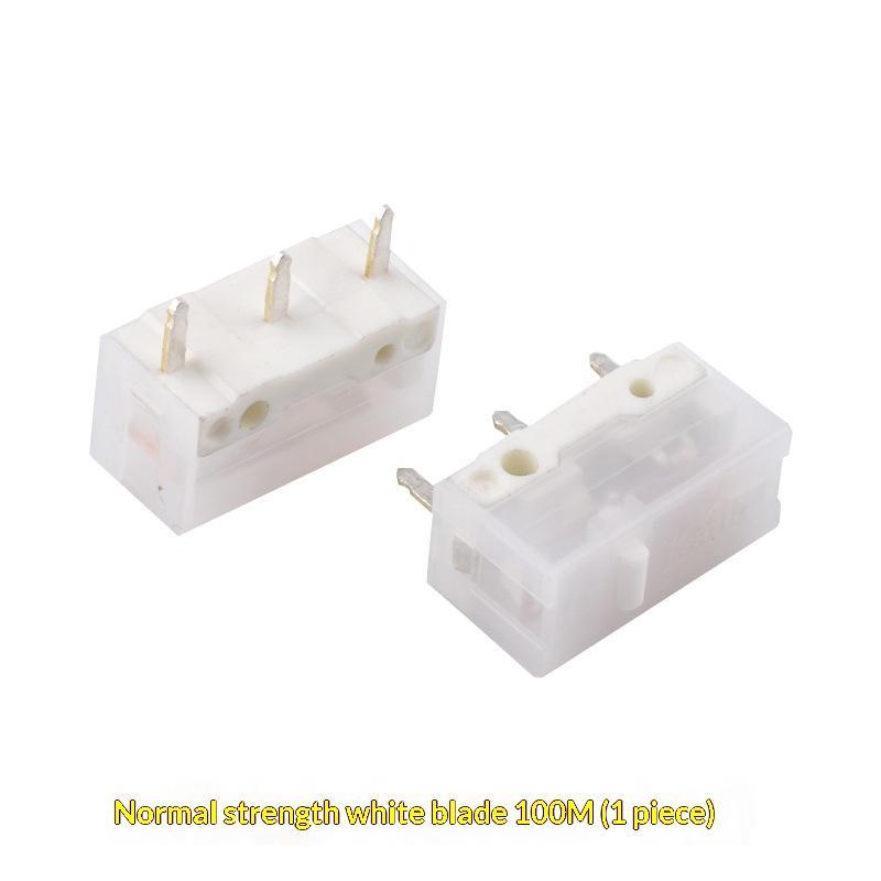 1Pcs 100 Million Click Computer Game Mouse Left Right Repair Microswitch Button New White Blade Micro Switch For Kailh