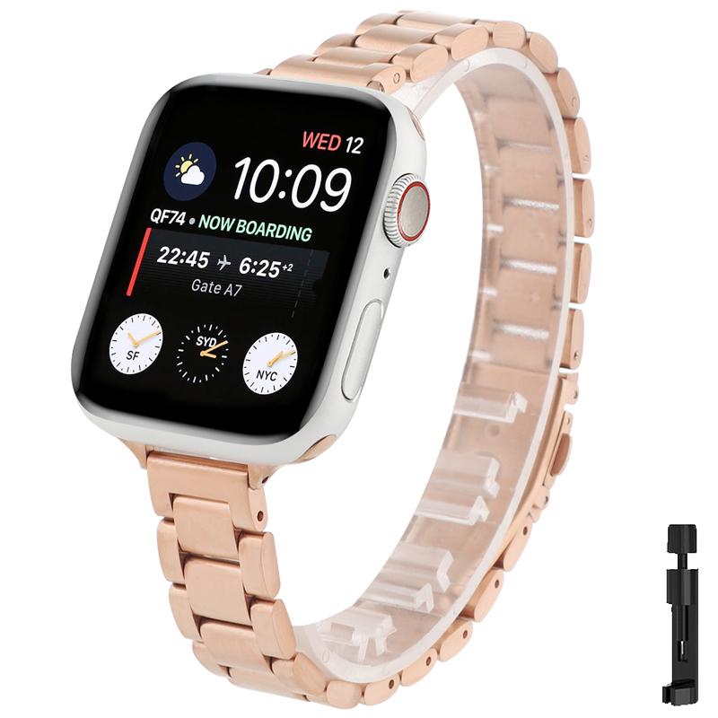 Классический браслет из нержавеющей стали для Apple Watch Band 6 7 8 9 SE 49 мм 41 мм 40 — фото 11