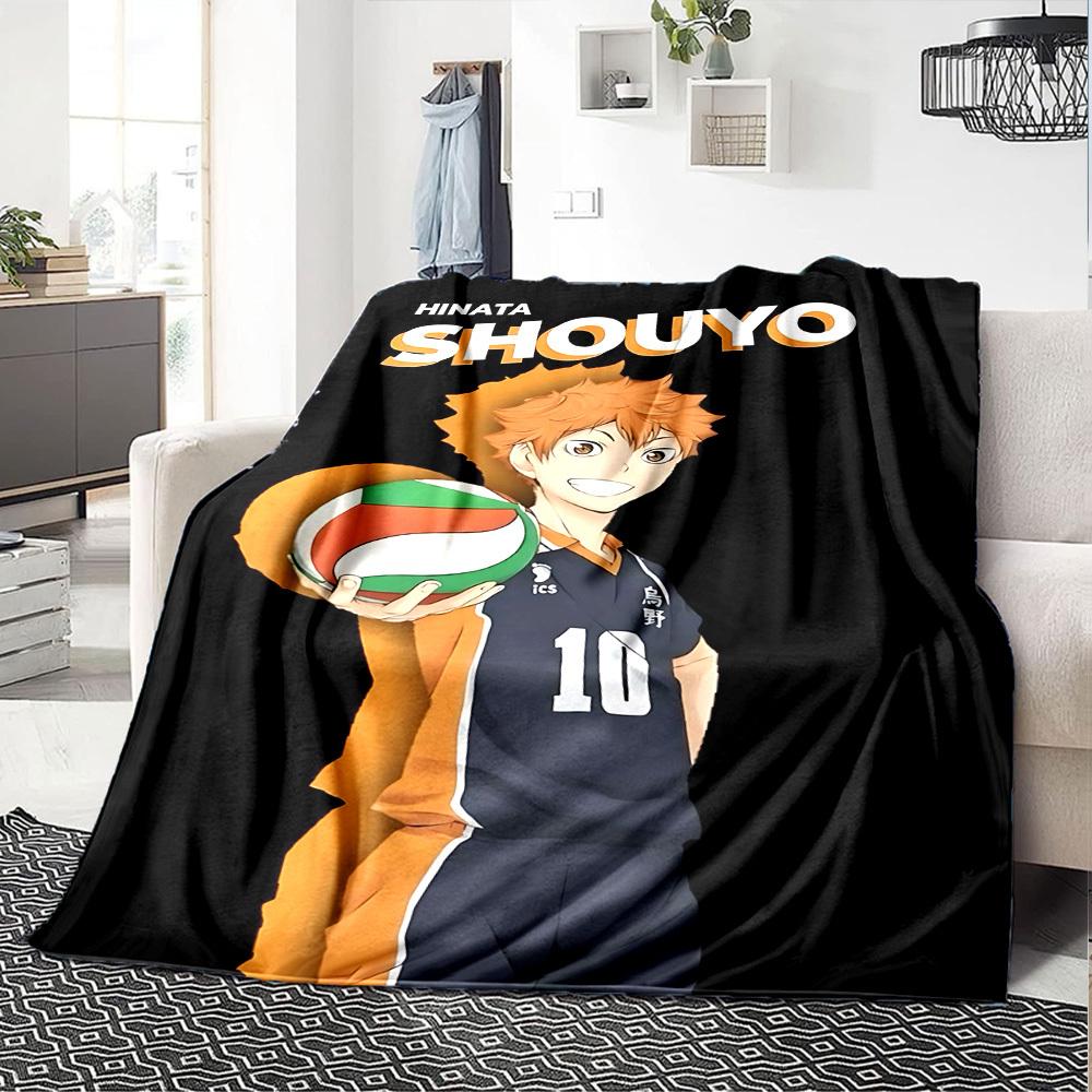 1pc volleyball player Throw Blanket Soft Flannel, Cozy All Season Polyester Perfect for Home, Office