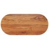 VidaXL Table Top 110x50x3.8 Cm Oval Solid Acacia Wood 370097