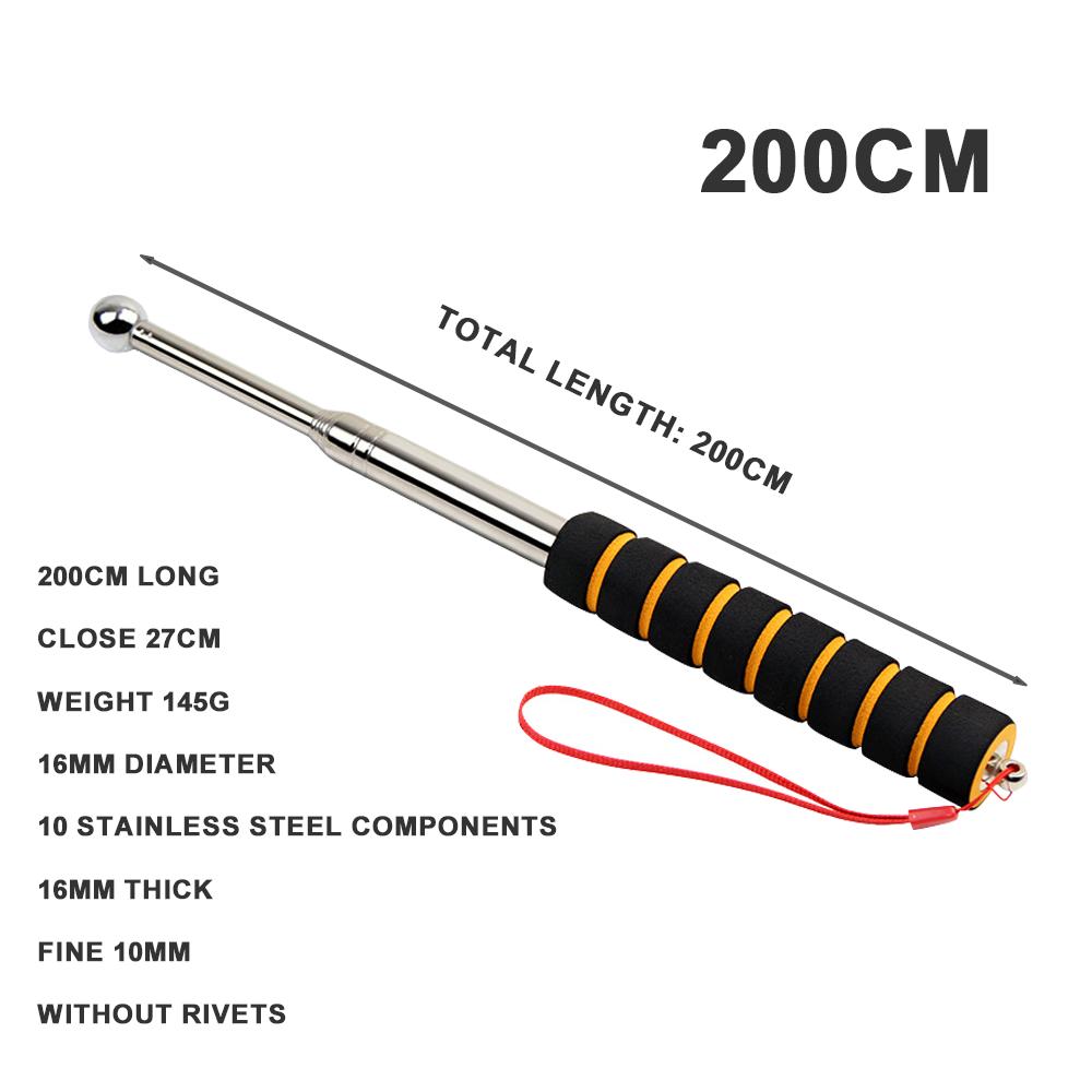 1,3 m ~ 2 m Hohltrommelhammer, Hausinspektionswerkzeug, Hohltrommelhammer, Edelstahl, Teleskop-Trommelhammer, Erkennung von Fliesen