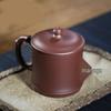 Yixing Handmade Purple Clay Tea Cup with Lid, Large Capacity, Bamboo Design