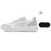 Li Ning Sycee Pure Abrasion Resistant Lightweight Breathable Low Top Skateboard Shoes Women's White Blue AGCV148-4