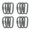 3pcs/6pcs/12ps Carabiner Set For Key Camping Survival EDC Outdoor Keychain Clip Alloy Aluminum Tactical Caribiner Hook Karabiner