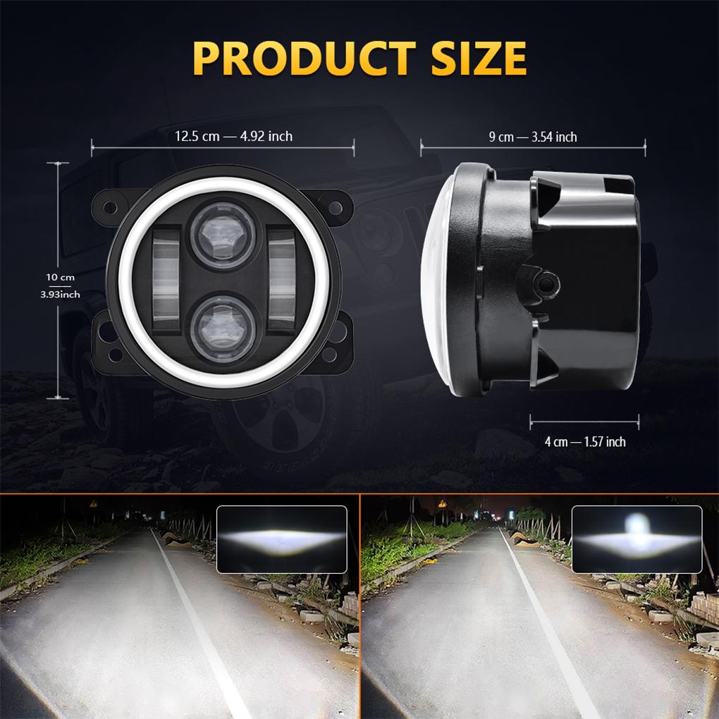 2piece Safety With High Visibility Waterproof Car Fog Lights Long-Lasting Fog Lights For Car