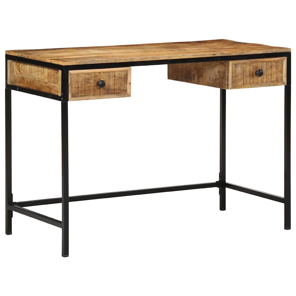Desk with Drawers and Storage Brown 105 X 50 X 75 Cm