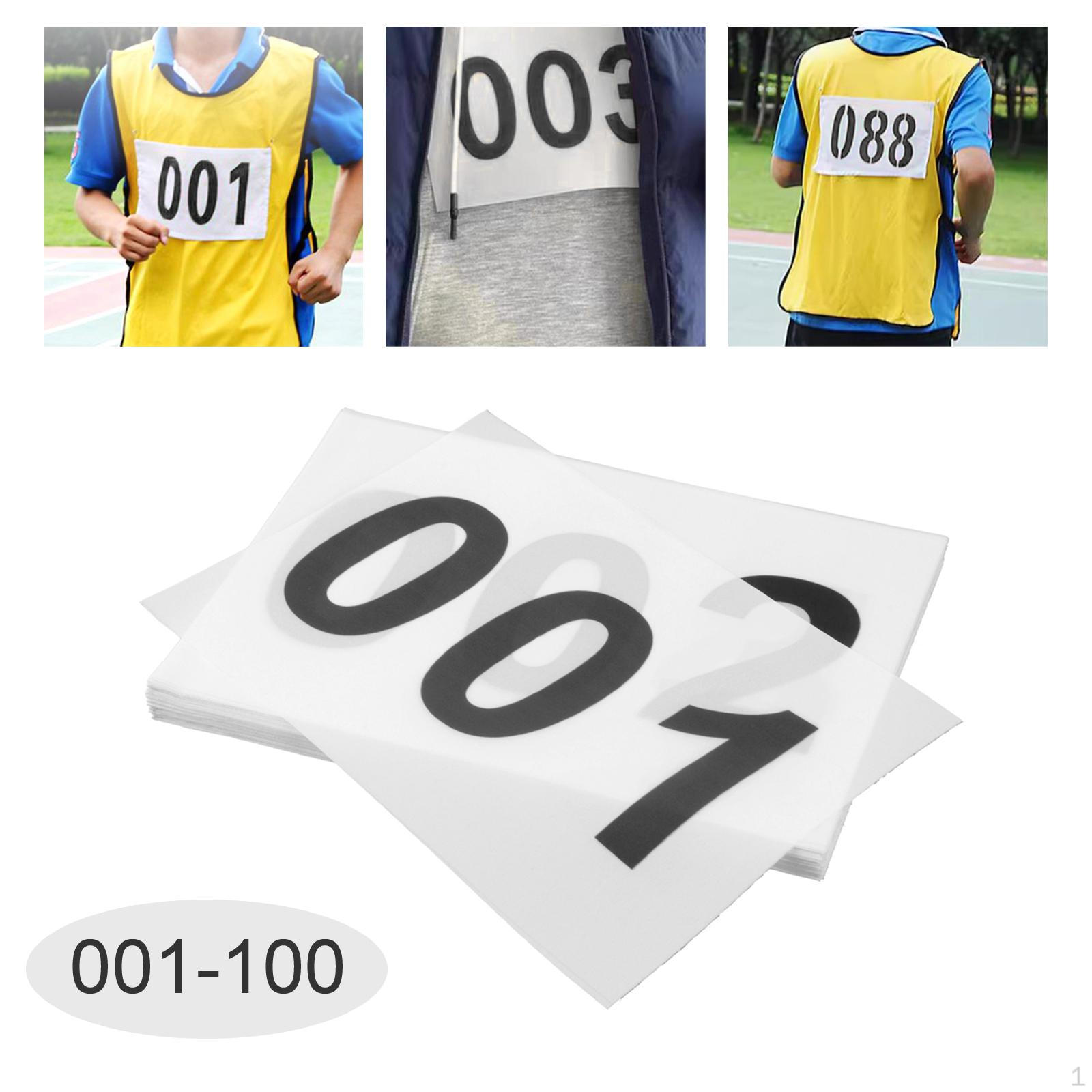 

100 шт. беговых нагрудников для гонок, номера, спортсмен, гонка, триатлон