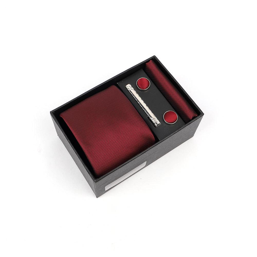Luxury Men's Tie Gift Box with High-End Jacquard Embroidery