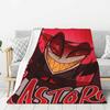 Custom Helluva Boss Black Humor Animated Musical Film Blanket Warm Fleece Soft Flannel Throw Blankets for Bedding Outdoor Autumn