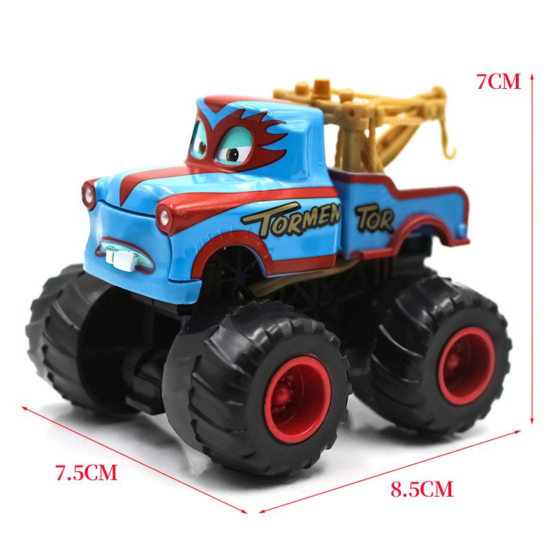 Pixar Cars 3 Big Wheels Lightning Mcqueen Black Storm Jackson Mater Cruz Metal Diecast Model Toys Car Birthday Gift
