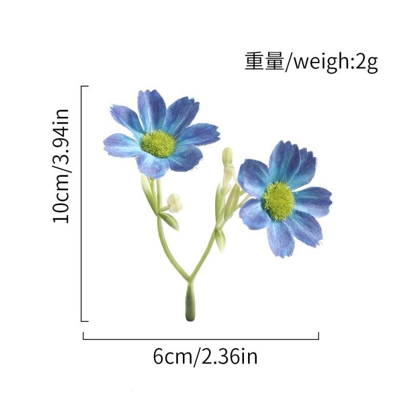 10Pcs 10cm Artificial Daisy Flower Head Fake Flower Home Room Decor Wedding Decoration DIY Garland Bouquet Christmas Accessories